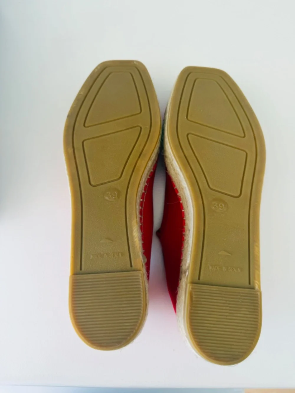 Maeve Anthropologie Mary Jane Espadrille Flats Cherry Red Size 8/US EU 39